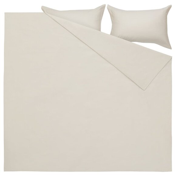 IKEA GRAPALPMAL King Duvet Cover Set With Pillowcases Beige 205.498.52 Cotton - Picture 1 of 4
